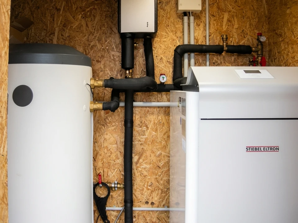 Système horizontal de pompe à chaleur au sol pour le chauffage des maisons à l'énergie géothermique